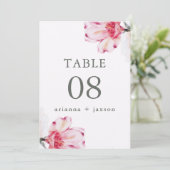 シックフローラ結婚のテーブル番号 (スタンド正面)