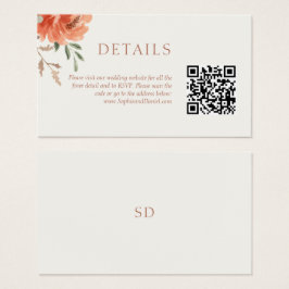 シックフローラ結婚の詳細QRコード格納装置カード