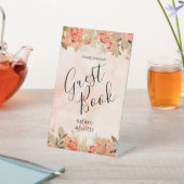 シックフローラ結婚ズゲストブック 台座サイン (インサイチュ)