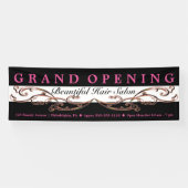 シックフローリッシュ美しいサロンブティックグランドオープニング 横断幕 (横)
