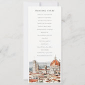 シックフローレンスカテドラルイタリア結婚式 プログラム (裏面)