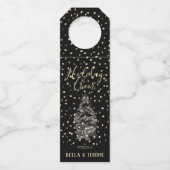 シックブエレガントラック&金ゴールドスノーホリデー応援 ボトルネックタグ (裏面)