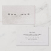 シックブティックオフェイクフホワイトパールきらめく 名刺 (正面/裏面)