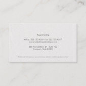 シックブティックオフェイクフホワイトパールきらめく 名刺 (裏面)