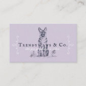 シックブティックスタイルペットサロンドイツシェパードドッグ 名刺 (正面)