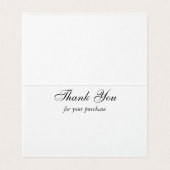 シックブティックレッドサンキューカード (内部フラット)