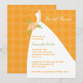 シックブライダルシャワー招待 招待状 (正面/裏面)