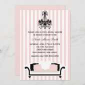 シックブライダルシャワー 招待状 (正面/裏面)