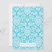 シックブライダルシャワー 招待状 (裏面)