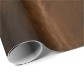 シックブラウンバラ金ゴールドグリッターアガートカスタムモノグラム ラッピングペーパー (ロールコーナー)