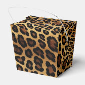 シックブラウン金ゴールドヒョウ結婚ズ フェイバーボックス (裏面サイド)