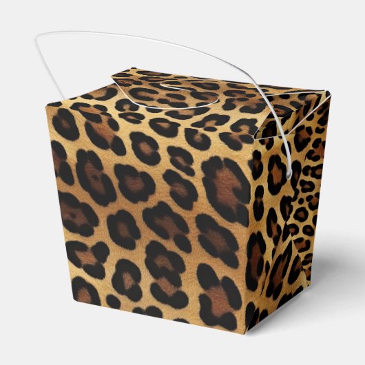 シックブラウン金ゴールドヒョウ結婚ズ フェイバーボックス (裏面サイド)