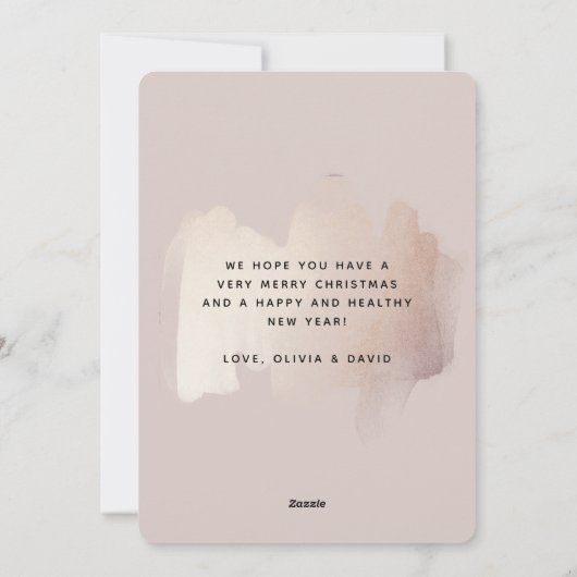 シックブラシストローク |とメリー写結婚した真 シーズンカード (裏面)