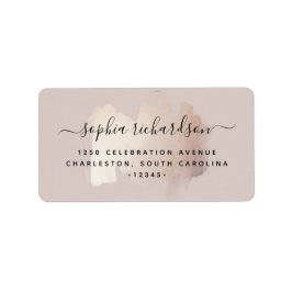 シックブラシストローク| フェイクバラ金ゴールドオンニュートラルバラ ラベル