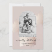 シックブラシストローク |聖降誕祭の聖降誕祭の祭日 シーズンカード (正面)