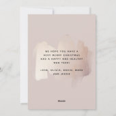 シックブラシストローク |聖降誕祭の聖降誕祭の祭日 シーズンカード (裏面)