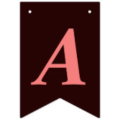 シックブラックアンドレッド紙吹雪ハッピーバースデー バンティングフラッグ (第3の旗)