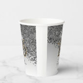 シックブラックグリッタースウィート16誕生日 紙コップ (右)