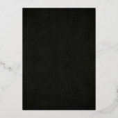 シックブラックスウィート16金ゴールド紙吹雪フォイル招待状 箔招待状 (裏面)