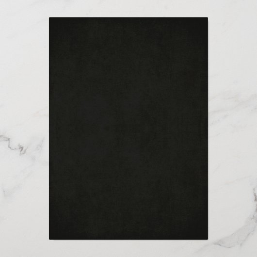 シックブラックスウィート16金ゴールド紙吹雪フォイル招待状 箔招待状 (裏面)