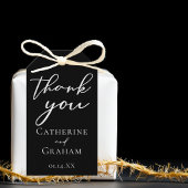 シックブラックフォーマル結婚式の引き出物 ギフトタグ