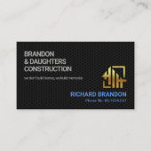 シックブラックワイヤメッシュ女性請負業者ハンドイマン 名刺 (正面)