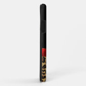 シックブラック&ジャガープリント Case-Mate iPhoneケース (裏面/右)