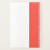 シックブリデスメイドコーラルネームリービーブランチカスタム プランナー手帳 (裏面)