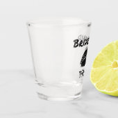 シックブリデズメイドキープ酒口紅プリント ショットグラス (左)