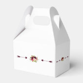 シックブルガンディマルサラフローラ秋の結婚式 フェイバーボックス (裏面サイド)