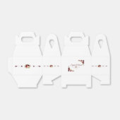 シックブルガンディマルサラフローラ秋の結婚式 フェイバーボックス (折り畳みなし)