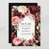 シックブルゴーニュ美しい セーブザデート (正面/裏面)