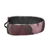 シックブルゴーニュ金ゴールドグリッターアゲートカスタムモノグラム アスレチックヘッドバンド (左)