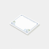 シックブルーとホワイトパーソナライズされたのChinoiserie ポストイット (アングル)