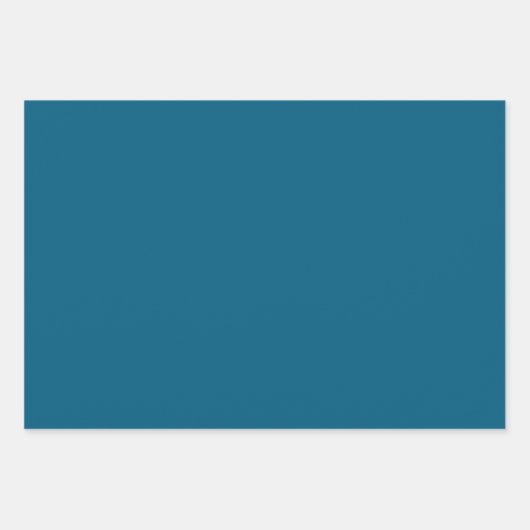 シックブルーシルバーボウズグリッタークリスマス ラッピングペーパーシート (正面2)