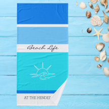 シックブルーストライプ海ビーチハウス