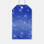 シックブルースパークルカスタム卒業パーティー ギフトタグ (裏面)