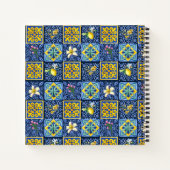 シックブルーティール（緑がかった色）シシリア地中海の柑橘類 ノートブック (裏面)