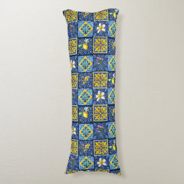 シックブルーティール（緑がかった色）シシリア地中海の柑橘類 ボディピロー