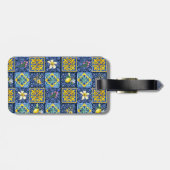 シックブルーティール(緑がかった色)シシリア地中海の柑橘類 ラゲッジタグ (裏面横)