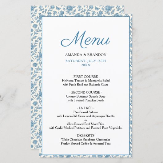 シックブルートイレデジュイ縁どフローラズ (正面/裏面)