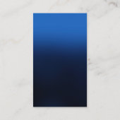 シックブルーパーソナルトレーナーフィットネス名刺 名刺 (裏面)