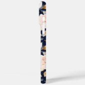 シックブルーピンク抽象芸術フローラ Case-Mate iPhoneケース (裏面 / 左)