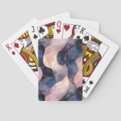 シックブルーピンク抽象芸術 トランプ (裏面)