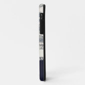 シックブルー&クリームトイレフランスのーズカスタム Case-Mate iPhoneケース (裏面/左)