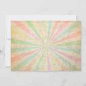 シックプリンセスファースト誕生日招待状 招待状 (裏面)