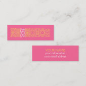 シックプリントプロファイルカード スキニー名刺 (正面/裏面)