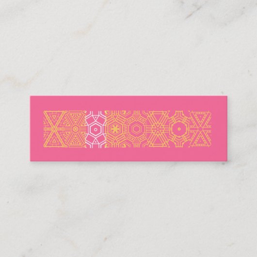 シックプリントプロファイルカード スキニー名刺 (正面)