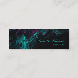 シックプロフェッショナルブラック芸術的 スキニー名刺