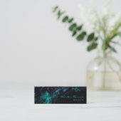 シックプロフェッショナルブラック芸術的 スキニー名刺 (スタンド正面)